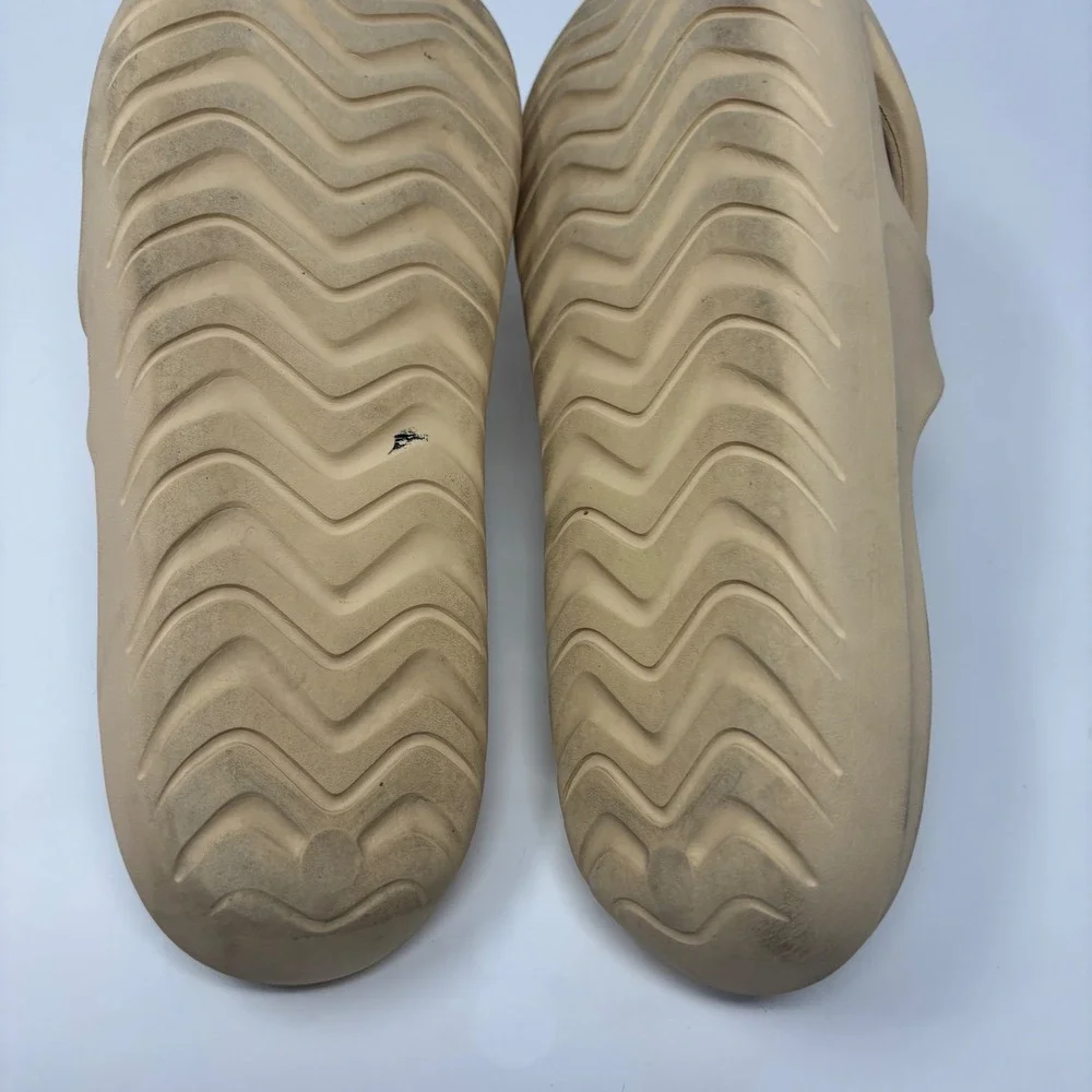 Adidas Adicane Slides Mens Sand Beige Brown Foam Sandals Size 11